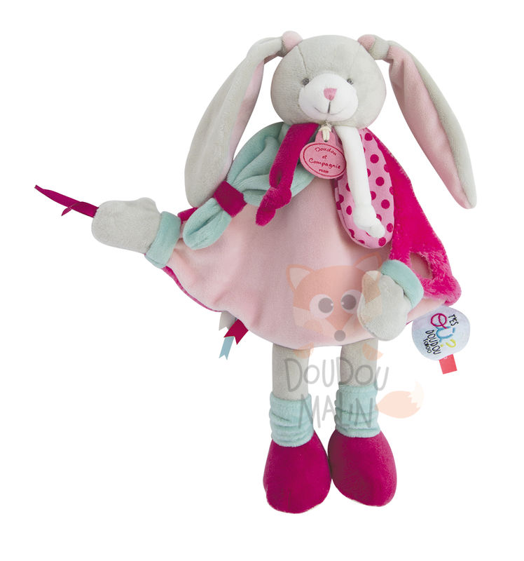  tatoo pantin baby comforter pink rabbit green grey 